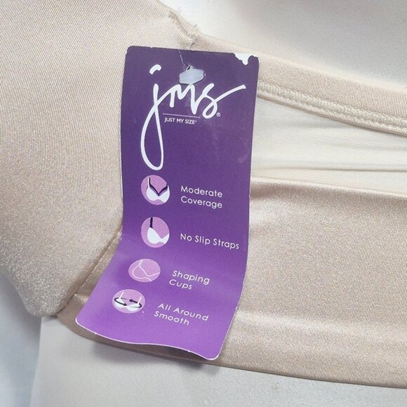 42DDD Just My Size JMS MJ1207 Perfect Shape T-Shirt Underwire Bra Beige‎ NWT - Picture 7 of 8